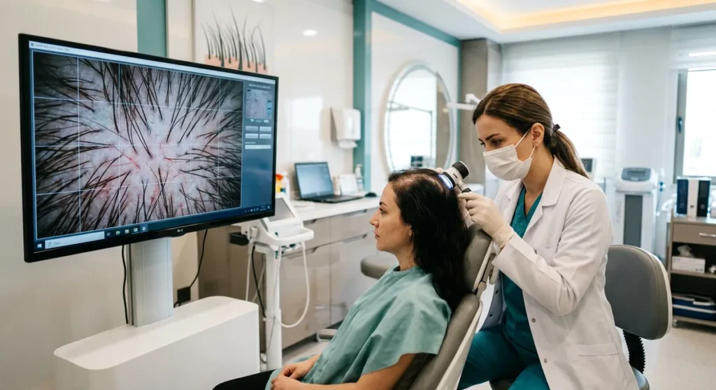 Before and after PRP hair therapy results